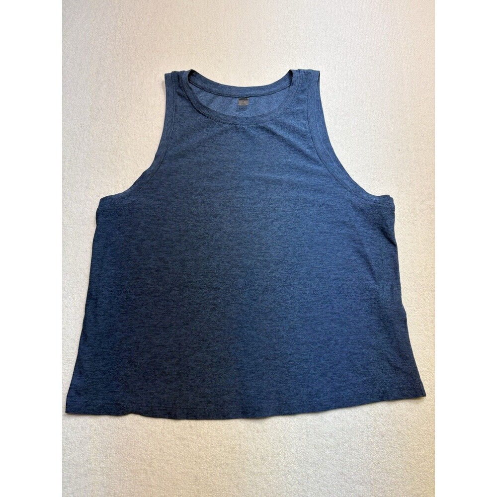 Beyond Yoga Womens Featherweight Tank Top Blue Sleeveless Crew Neck Stretch XS